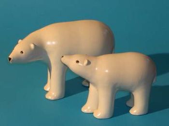 Keramik Eisbären von Archekeramik